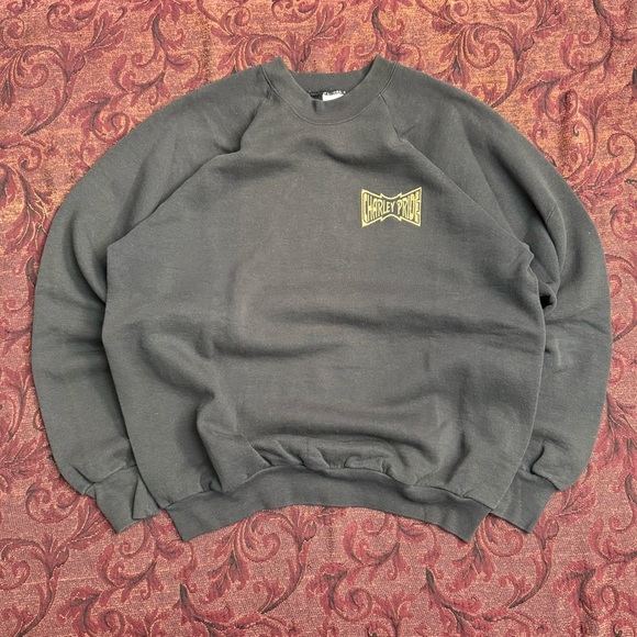 80s Charlie Pride Fruit of the Loom Embroidered Crewneck - Picture 1 of 5